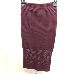 BCBGeneration Stretch Pencil Skirt with mesh, NWOT